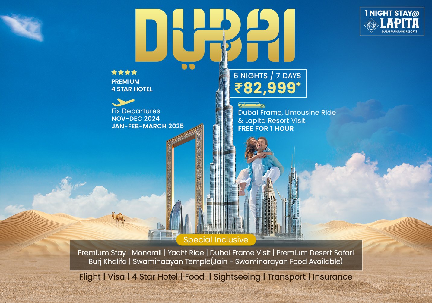 Dubai Premium Package 2 - 6 Nights / 7 Days