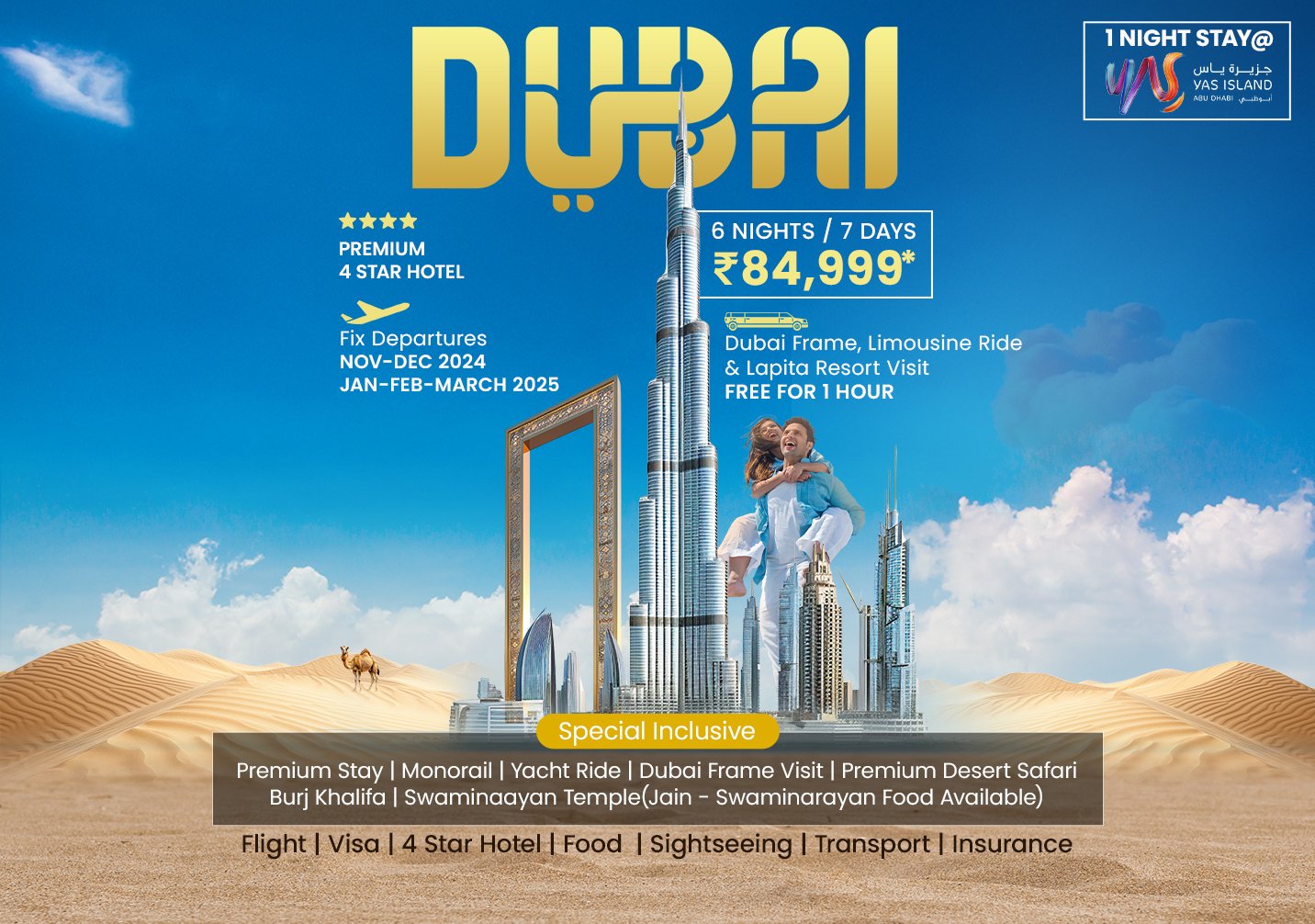 Dubai Premium Package 3 - 6 Nights / 7 Days